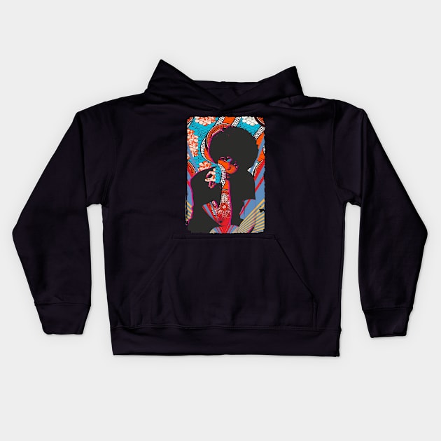 Angela Davis Kids Hoodie by HAPPY TRIP PRESS